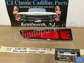 OEM 1974 1975 1976 Cadillac Eldorado RIGHT PASSENGER SIDE REAR BUMPER END MARKER PARK LIGHT #912162/5949158/5948392